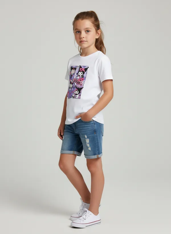 Kids_round_neck_Tshirt_K_pop_-_Kuromi