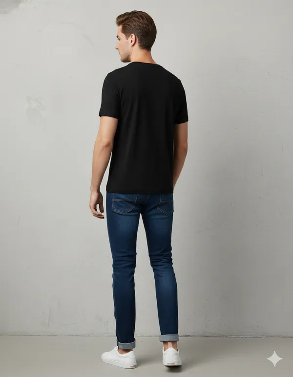 Black_Graphic_Printed_Round_Neck_T-Shirt_For_Men