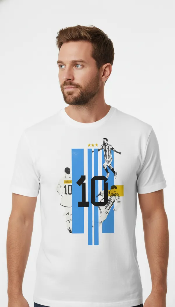 Men_round_neck_Tshirt__Messi_with_10