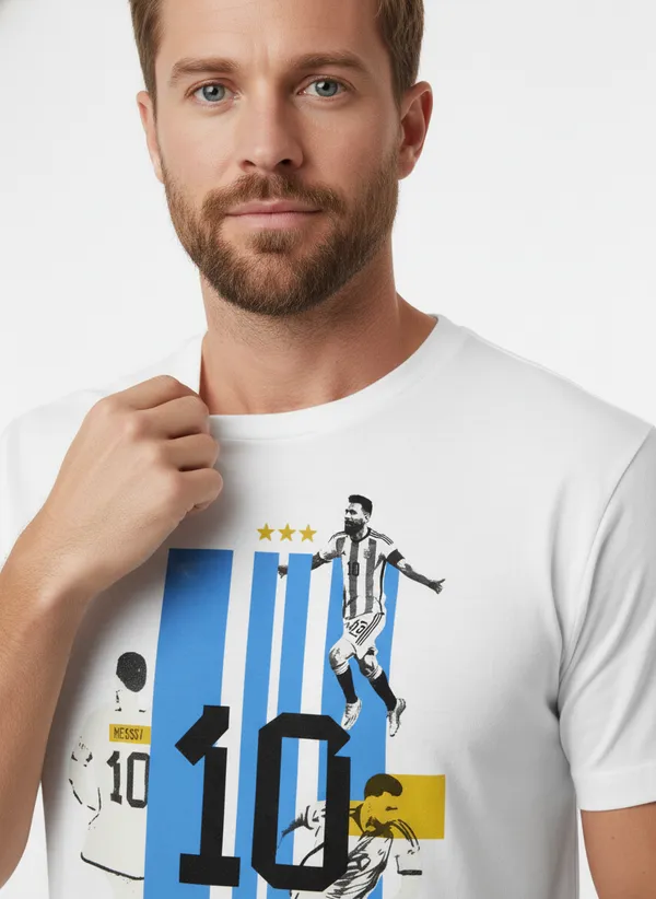 Men_round_neck_Tshirt__Messi_with_10
