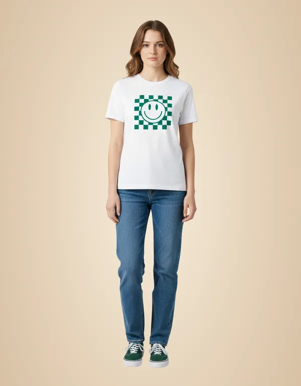 White_Graphic_Printed_Round_Neck_T-Shirt_For_Women