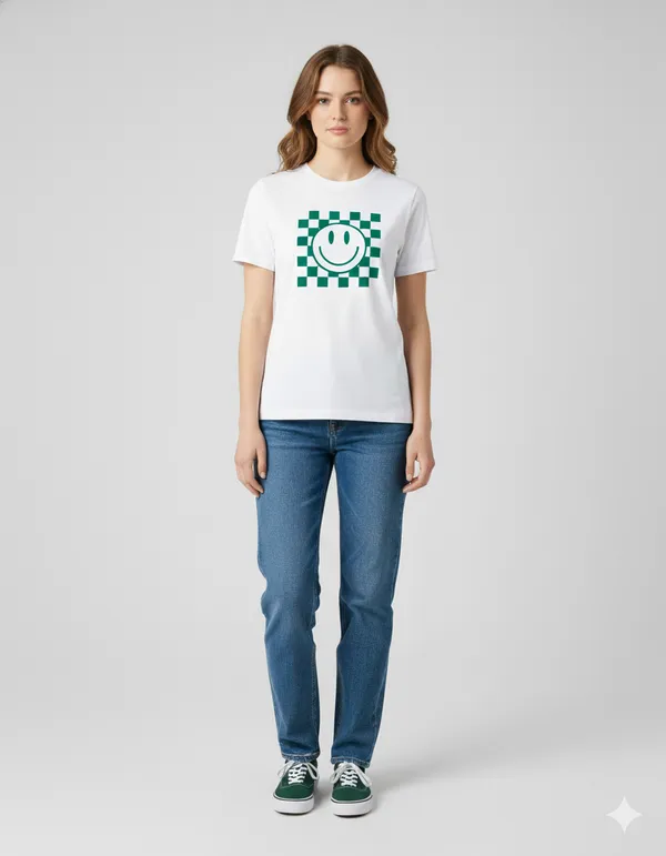 White_Graphic_Printed_Round_Neck_T-Shirt_For_Women