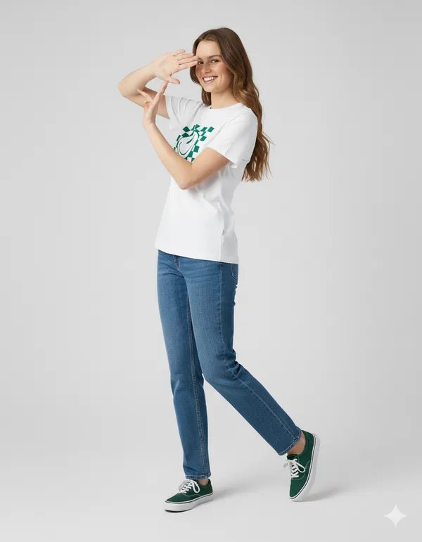 White_Graphic_Printed_Round_Neck_T-Shirt_For_Women