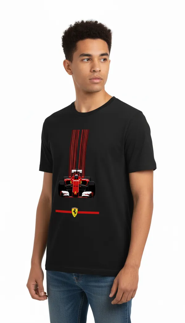Men_round_neck_Tshirt_Ferrari