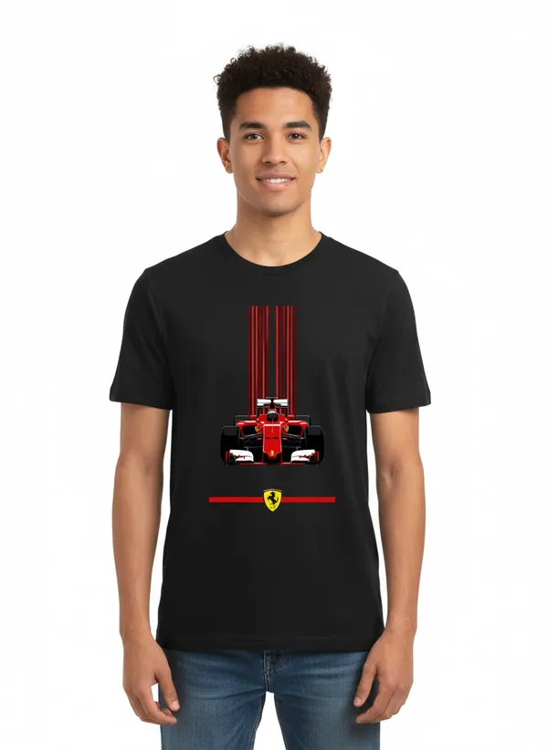 Men_round_neck_Tshirt_Ferrari