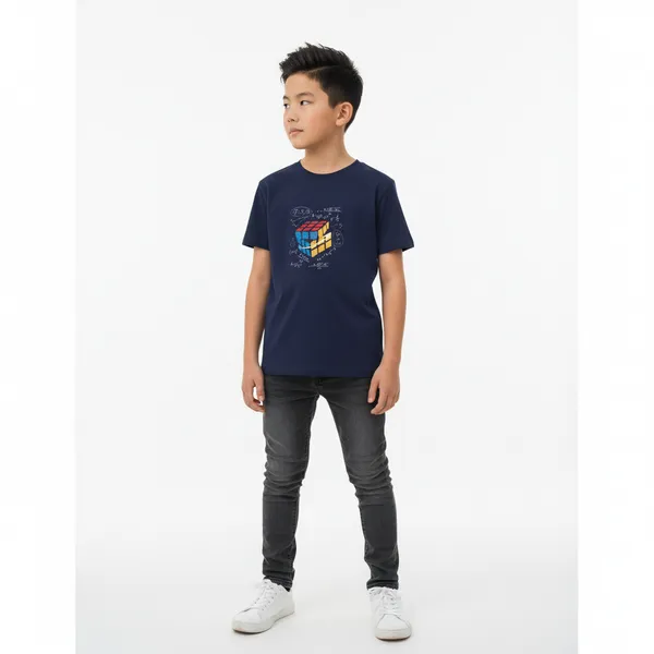 Kids_round_neck_Tshirt_Rubics_Cube