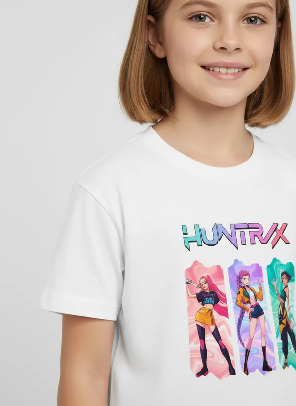 Kids_round_neck_Tshirt_K_pop_-_K_pop_-_Huntrx