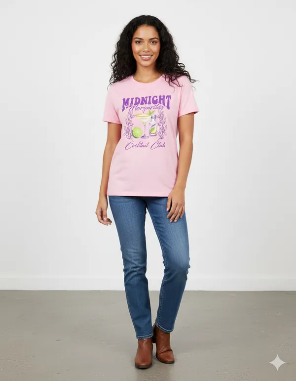 Pink_Graphic_Printed_Round_Neck_T-Shirt_For_Women