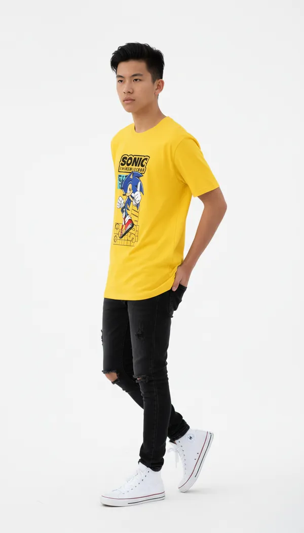 Kids_round_neck_Tshirt_Sonic