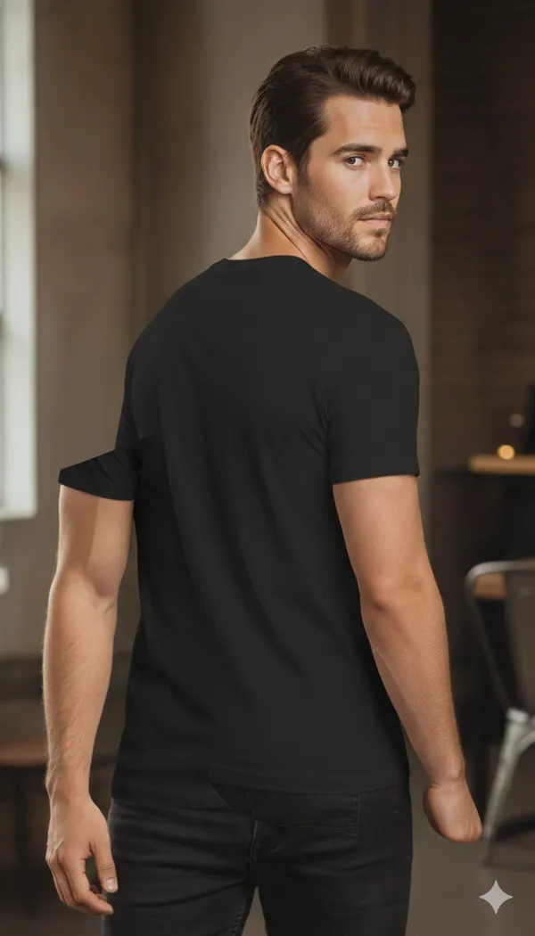 Black_Graphic_Printed_Round_Neck_T-Shirt_For_Men