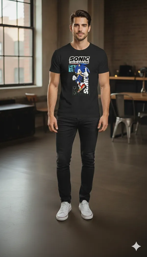 Black_Graphic_Printed_Round_Neck_T-Shirt_For_Men