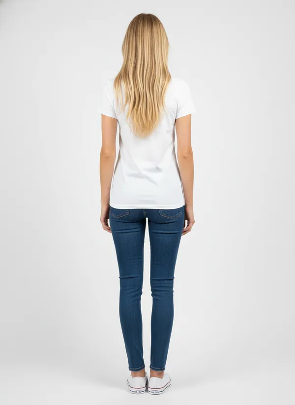 Women_round_neck_Tshirt__Matcha