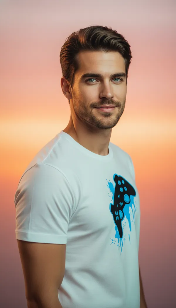 White_Graphic_Printed_Round_Neck_T-Shirt_For_Men