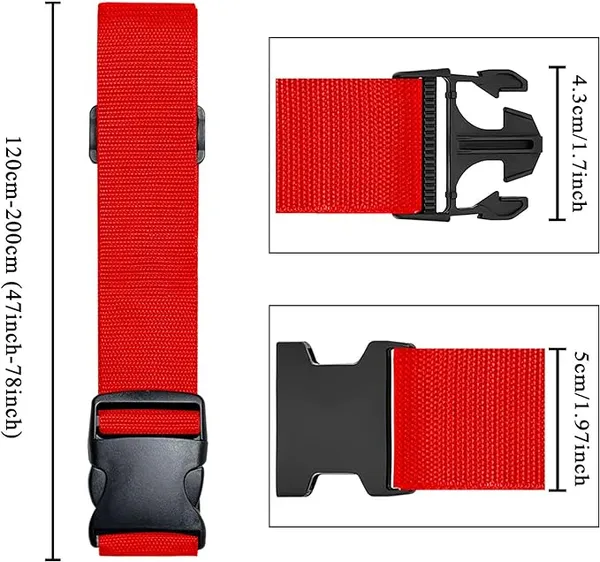 Luggage_Straps_for_Suitcases_2INCH_X6.5FEET_with_Quick_Release_Buckle_Adjustable,_Premium_Accessory_for_Travel_Bag_Closure_Bright_Colors_2pack_(RED)
