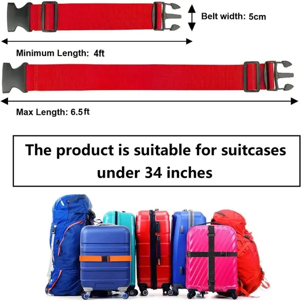 Luggage_Straps_for_Suitcases_2INCH_X6.5FEET_with_Quick_Release_Buckle_Adjustable,_Premium_Accessory_for_Travel_Bag_Closure_Bright_Colors_2pack_(RED)