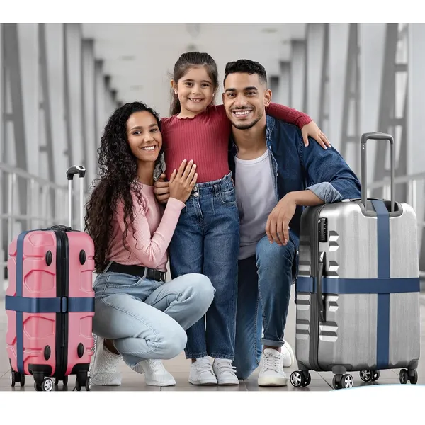 Luggage_Straps:_Secure_Your_Belongings,_Made__Size_2"_X6.5FT_Color_+_1_ADD_A_Baggage_Belt(1"X20"_Black)_(Navy_Blue,_3_Pack)