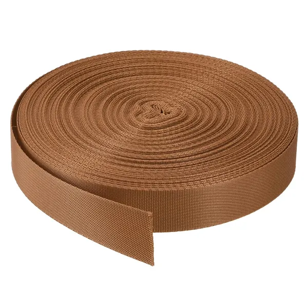 Nylon_Webbing_Strap,_10_Metres,_1_inch/1.5_inch/2_inch_Width,_0.7_mm_Thickness_(Brown,_1_inch)