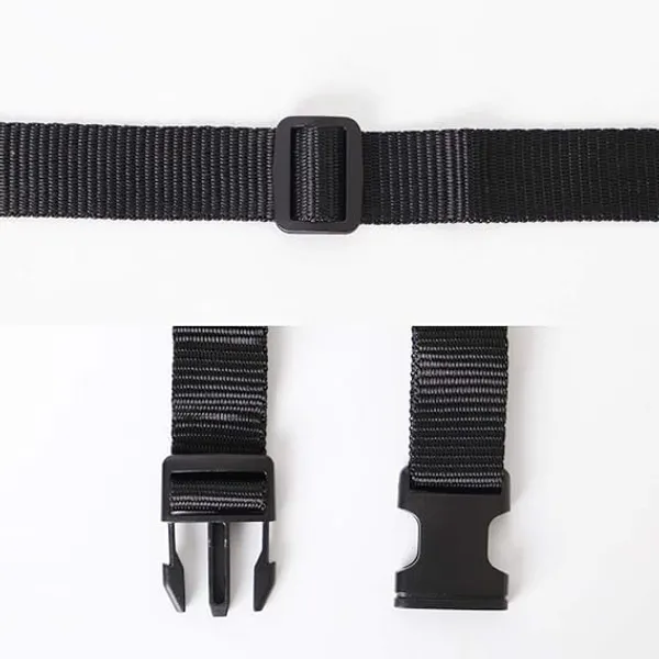 4_Piece_Luggage_Strap_with_Quick_Release_Buckle,_Adjustable_Suitcase_Straps_and_Heavy_Duty_Strap_Buckle_Packing_Straps_Travel_Accessories,_(1_inch,_Black)
