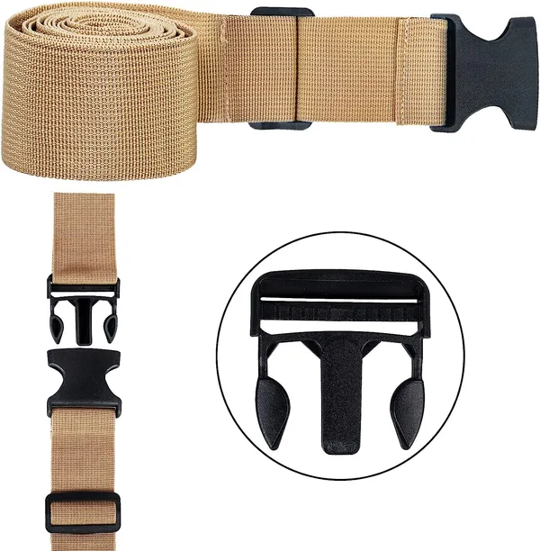 Luggage_Straps_for_Suitcases_2INCH_X6.5FEET_with_Quick_Release_Buckle_Adjustable,_Premium_Accessory_for_Travel_Bag_Closure_Bright_Colors_2pack_(Gold)