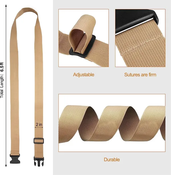 Luggage_Straps_for_Suitcases_2INCH_X6.5FEET_with_Quick_Release_Buckle_Adjustable,_Premium_Accessory_for_Travel_Bag_Closure_Bright_Colors_2pack_(Gold)
