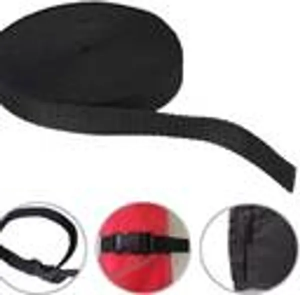 Nylon_Webbing_Strap_10meter_roll_with_5_Buckles,_5_Adjuster_and_1_Thread_Cutter_for_Backpack_Repairing,_Luggage_Fastening_Strap,_Pet_Collar_Making,_Hiking_and_More_(Black)_(Grey_2_inch)