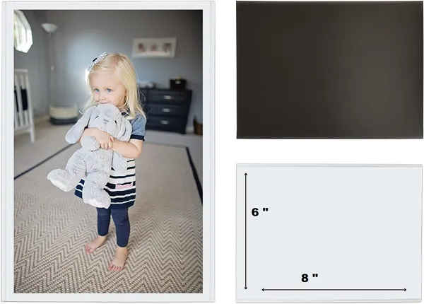Magnetic_Photo_Frames_For_Refrigerator,_8x6_Inches_Rectangular,_A_Gift_for_Family_and_Friends_to_Display_their_Photos_on_Any_metal_Surface.