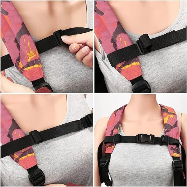 2Pack_Adjustable_Quick_Release_Backpack_Strap_-_Chest_Strap_for_Travel_Backpack,_Camping_Backpack_-_Reduces_Back_Strain_&_Improves_Fit_(Compatible_with_All_Backpacks)_(Black,_1_Inch)