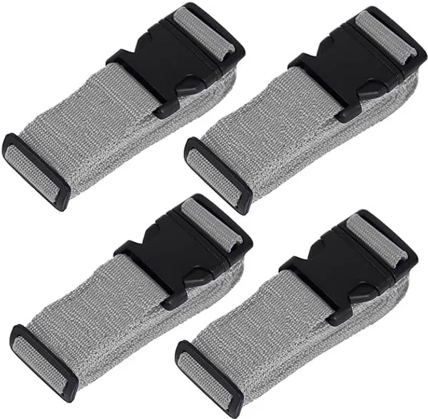 4_Piece_Luggage_Strap_with_Quick_Release_Buckle,_Adjustable_Suitcase_Straps_and_Heavy_Duty_Strap_Buckle_Packing_Straps_Travel_Accessories,_(1_inch,_Grey)