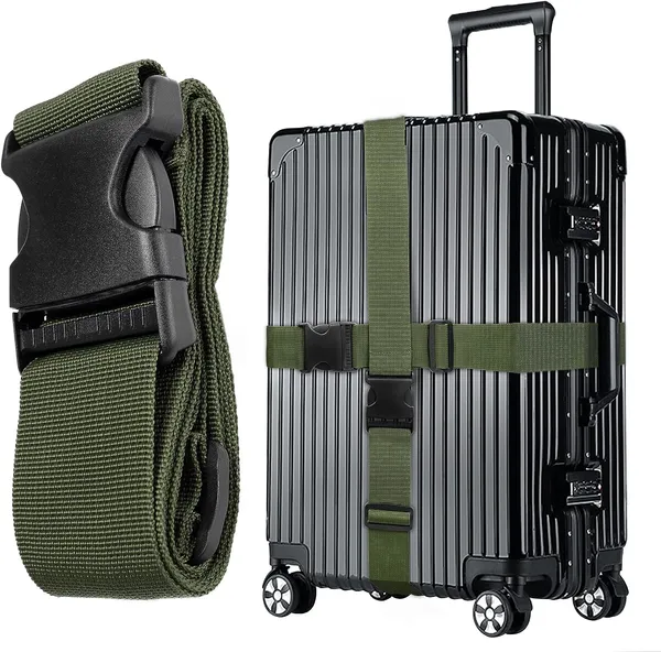 Luggage_Straps_for_Suitcases_2INCH_X6.5FEET_with_Quick_Release_Buckle_Adjustable,_Premium_Accessory_for_Travel_Bag_Closure_Bright_Colors_2pack_(Green)