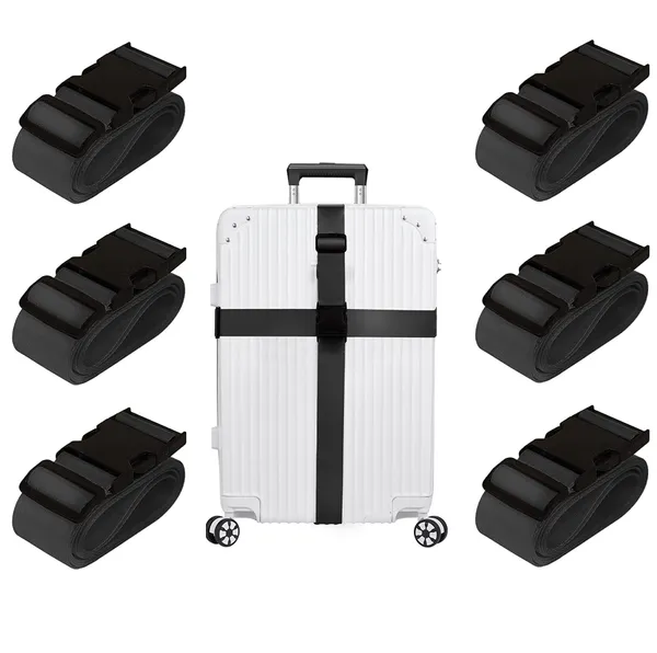 Luggage_Strap_Belts_for_Suitcases_and_All_Kinds_of_trolleys_(Transportation_Security)_1.5"_x6.5ft_Pack_of_6_(Black)
