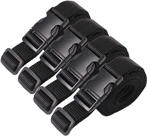 4_Piece_Luggage_Strap_with_Quick_Release_Buckle,_Adjustable_Suitcase_Straps_and_Heavy_Duty_Strap_Buckle_Packing_Straps_Travel_Accessories,_(1.5_inch,_Black)