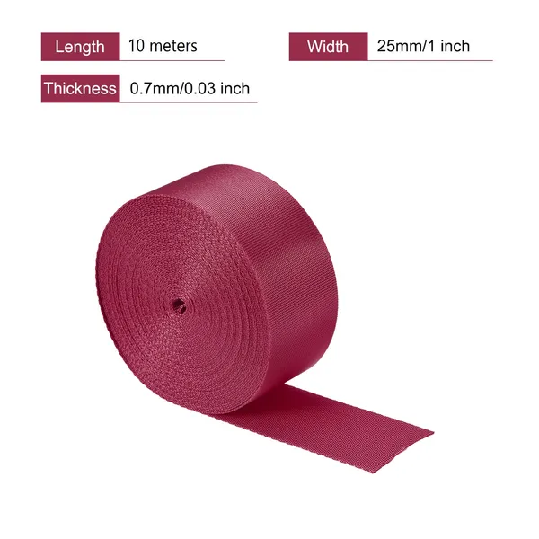 Nylon_Webbing_Strap,_10_Metres,_1_inch/1.5_inch/2_inch_Width,_0.7_mm_Thickness_(Maroon,_1_inch)