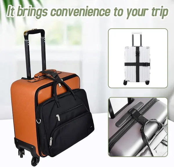2_LUGGAGE_STRAP_(2"X6.5FEET_COLOR)_+_1_ADD_ON_BAGAGGE_BELT(1"X20"_BLACK)_WITH_QUICK_RELEASE_BUCKLE_ADJUSTABLE,_PREMIUM_ACCESSORY_FOR_TRAVEL_BAG_CLOSURE_BRIGHT_COLORS_(3PACK,_GREEN)