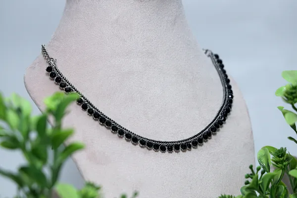 Silver_Boho_Pipe_Jhumka_Oxidized_Finish_Earrings_&_Oxidized_Ethnic_Wear_Necklace_For_Women