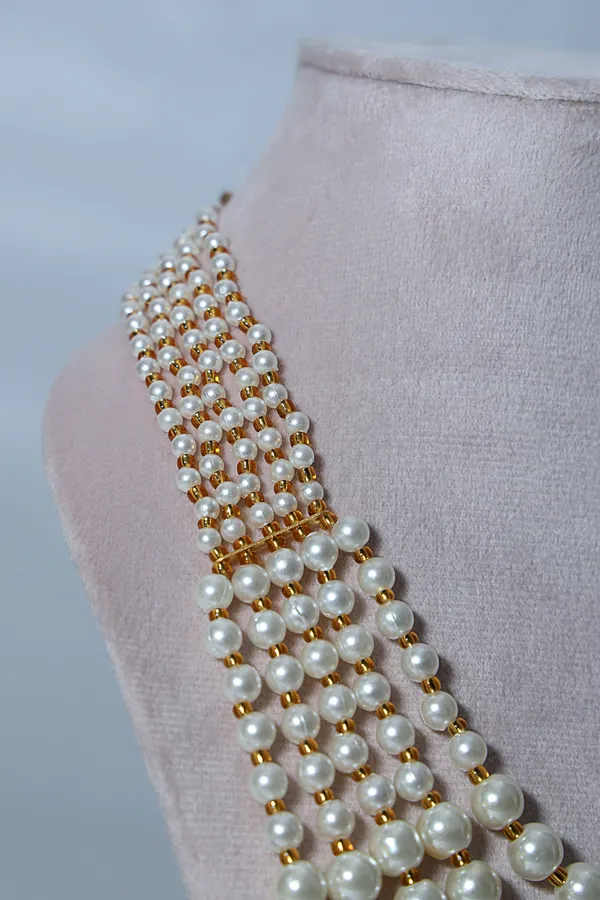 Silver_Pearl_Accent_Oxidized_Elegant_Ethnic_Necklace_For_Women
