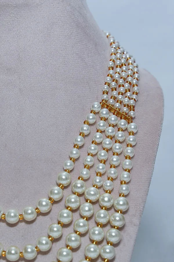 Silver_Pearl_Accent_Oxidized_Elegant_Ethnic_Necklace_For_Women