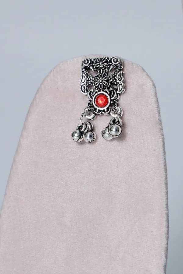 Silver_Oxidized_Elegant_Traditional_Necklace_Earring_Set_Tika_Set_For_Women
