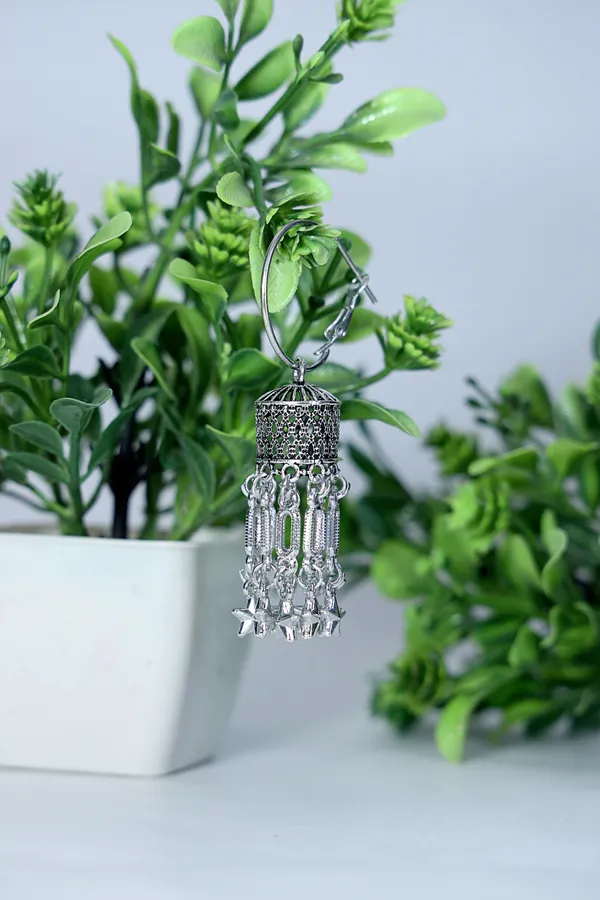 Silver_Boho_Pipe_Jhumka_Oxidized_Finish_Earrings_&_Oxidized_Ethnic_Wear_Necklace_For_Women