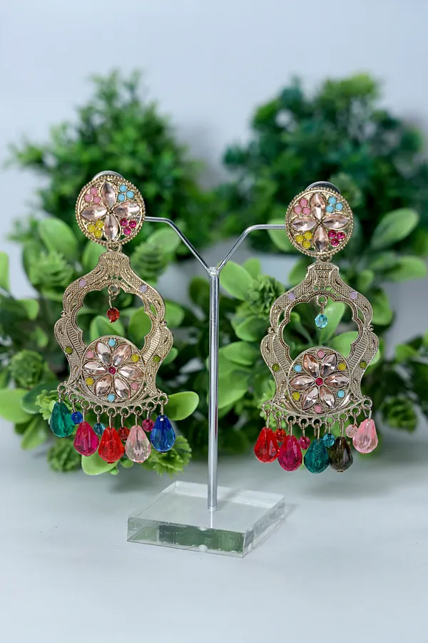 Multicolor_Trendy_Oxidized_Earring_Set_For_Women