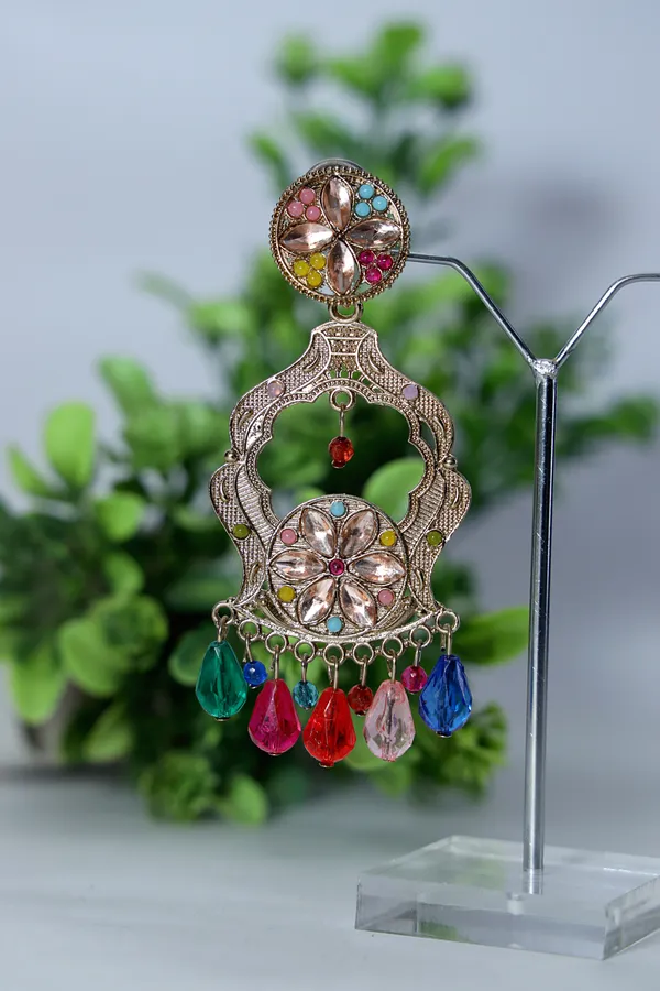 Multicolor_Trendy_Oxidized_Earring_Set_For_Women