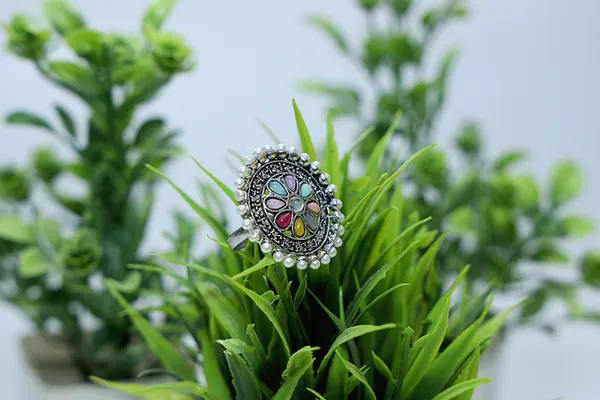 Silver_Navaratna_Trendy_Oxidized_Nine_Gemstone_Statement_Ring_For_Women