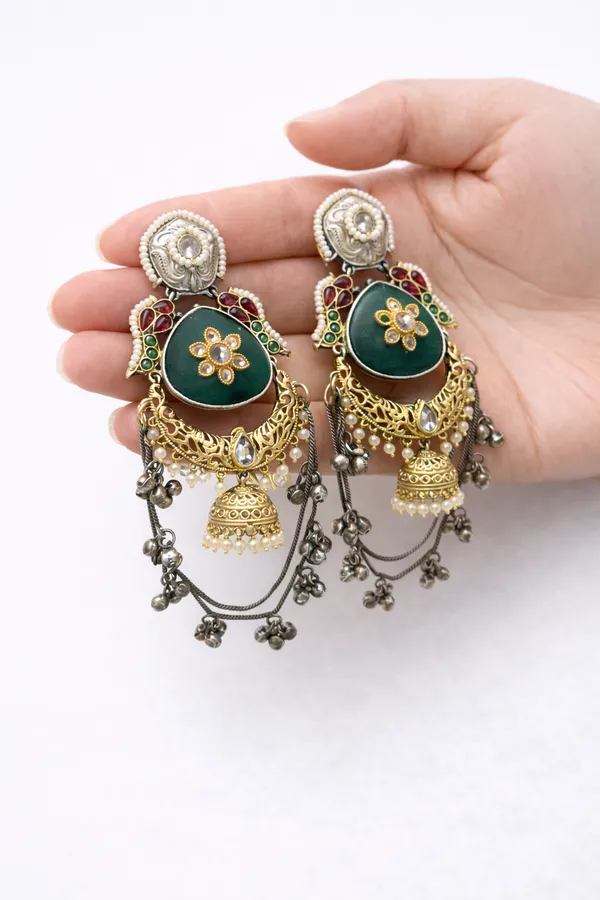 Afsana_Oxidised_Jhumki