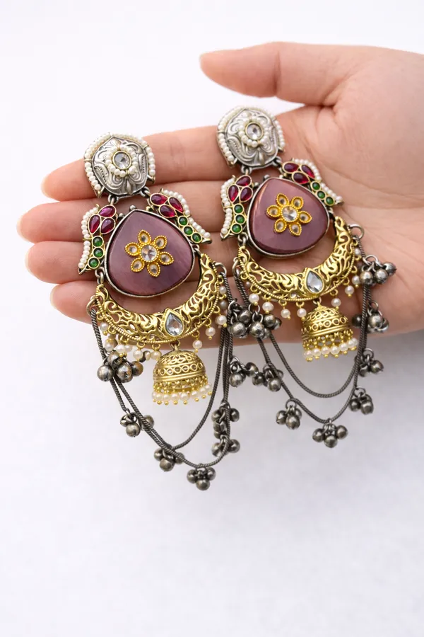 Afsana_Oxidised_Jhumki