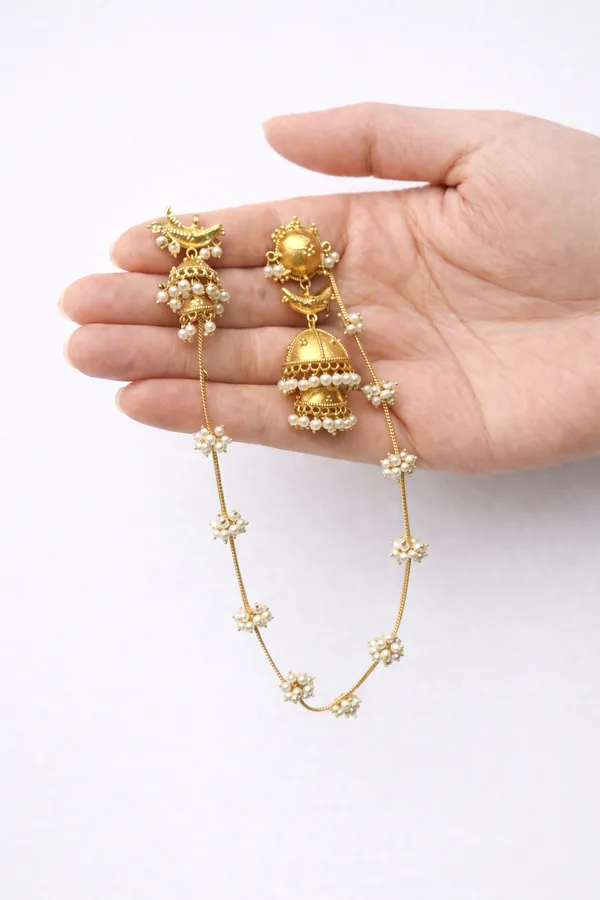 Nupur_Sanon_inspred_Jhumka_cum_Kanchain