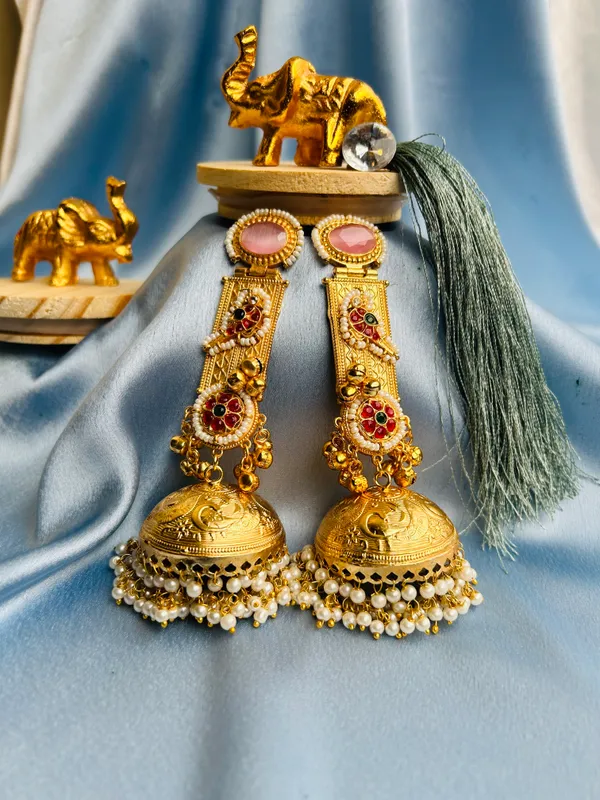 NOOR|_Regal_Emerald_Jhumkas
