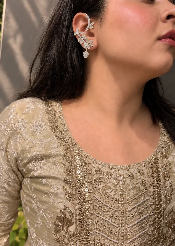 Elegant_CZ_Leaf_Vine_Hoop_Earrings