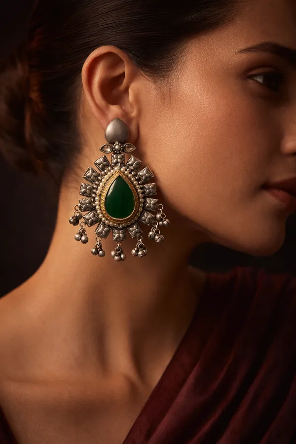 Gulraiz_Oxidised_Jhumki