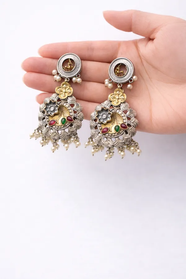 Mehr_Oxidised_Jhumki