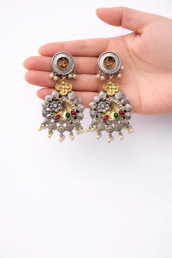 Mehr_Oxidised_Jhumki