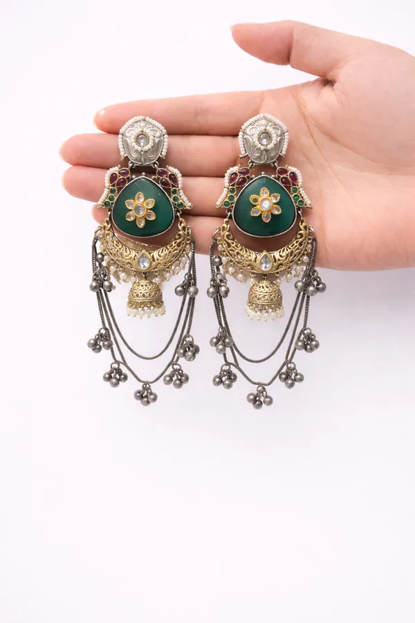 Afsana_Oxidised_Jhumki